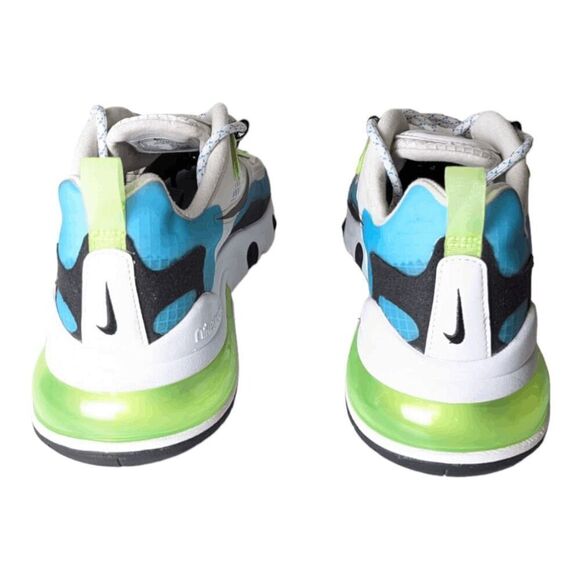 NIKE Air Max 270 React 'Oracle Aqua Ghost Green' Running Shoes Size 8 - Picture 5 of 9